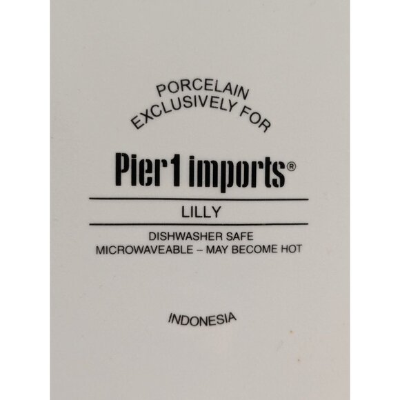 Pier 1 Lilly Easter Bunny Rabbit Salad Plates 8.5" Retired Collectible Set Of 4 - Picture 4 of 8